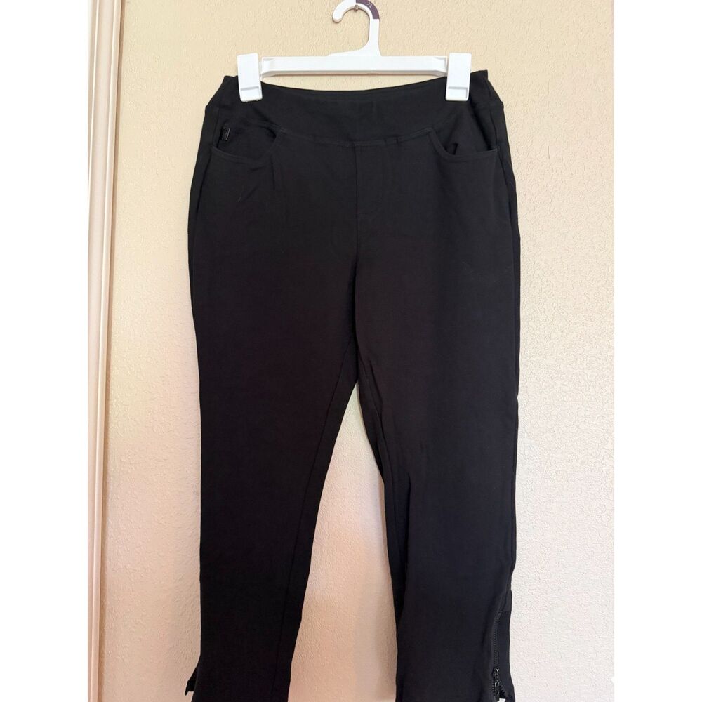 Belle by Kim Gravel black capris size 6